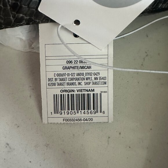 A New Day Womens Memory Foam Snake Print Flats Graphite Size 6W - Picture 6 of 9